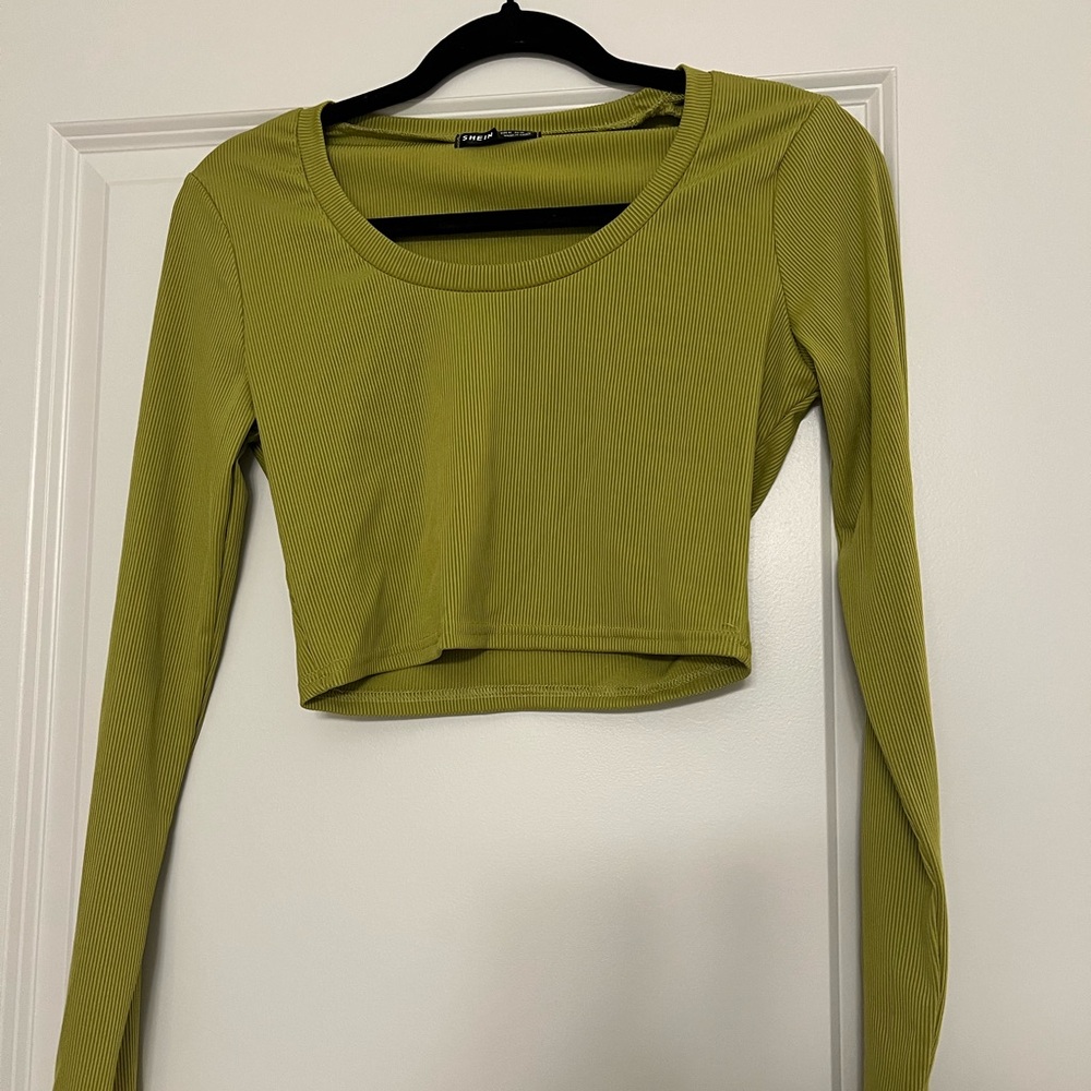 Long sleeve cropped top